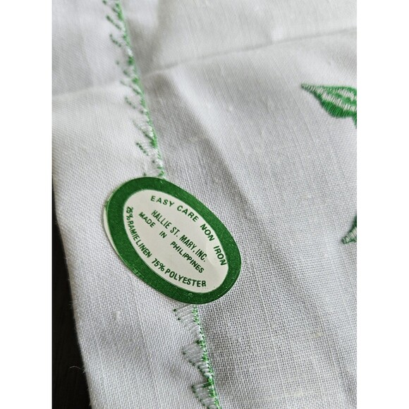 Hallie St. Mary Christmas Holiday Red Candles Holly & Berries Tea Towels Linen - Picture 4 of 8